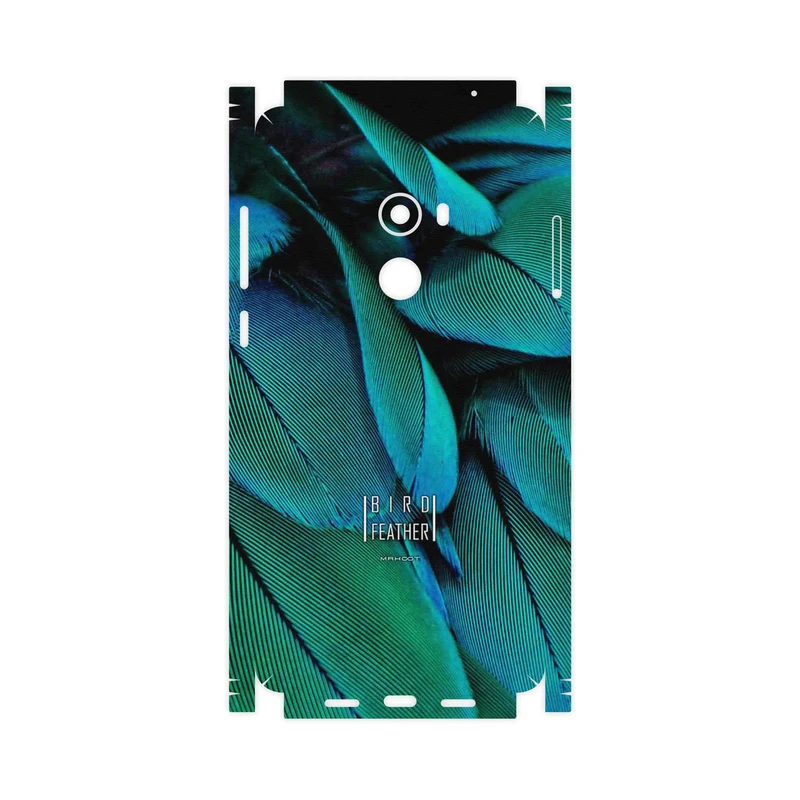 برچسب پوششی ماهوت مدل Green Feather-FullSkin مناسب برای گوشی موبایل شیائومی Mi Mix 2