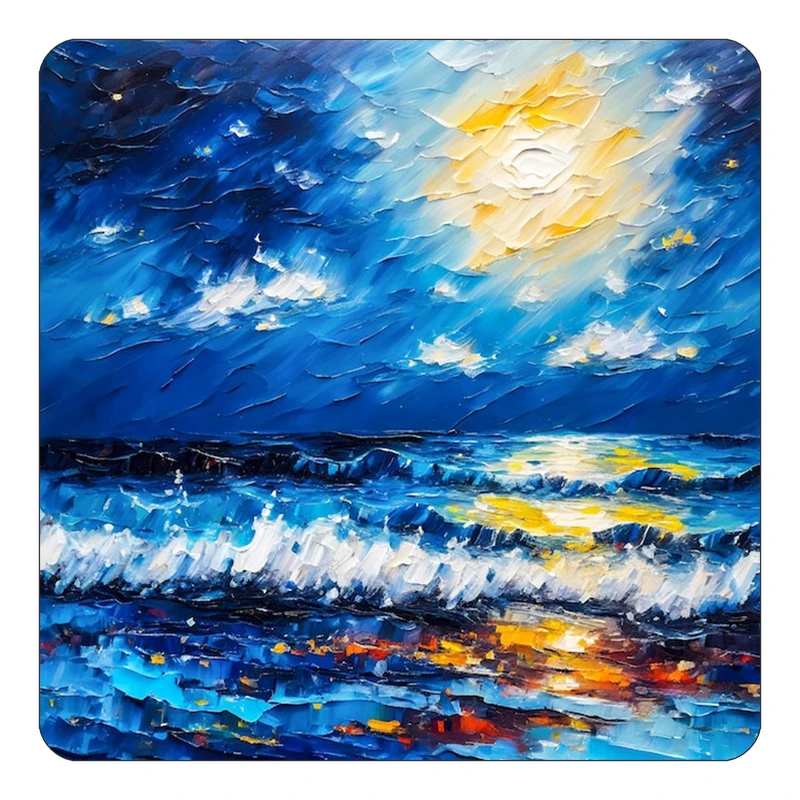 مگنت کاکتی طرح نقاشی رنگ روغن مدل mp69853