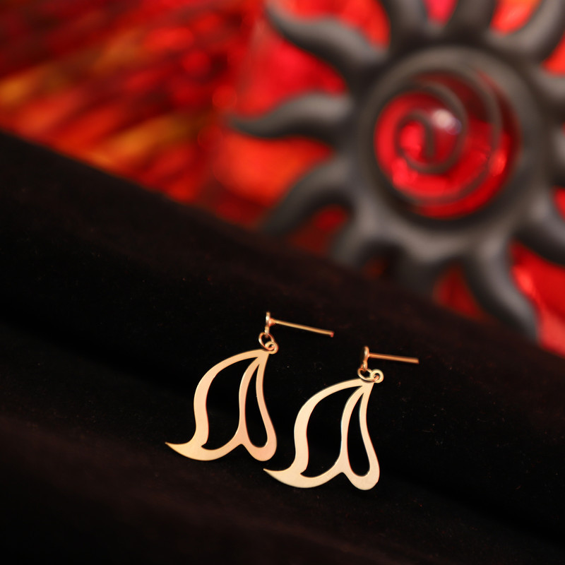 نیم ست طلا 18 عیار زنانه الن نار مدل   ELN10024