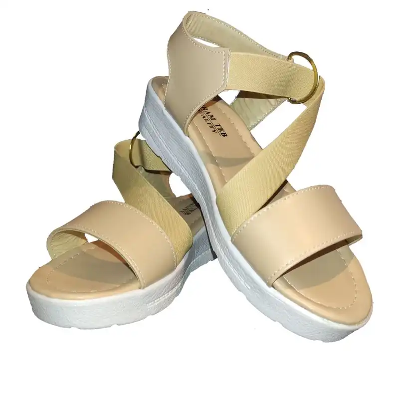 صندل زنانه شهرام طب مدل 1045 رنگ کرم