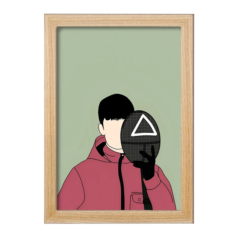 تابلو خندالو مدل بازی مرکب (Squid Game) کد F10139