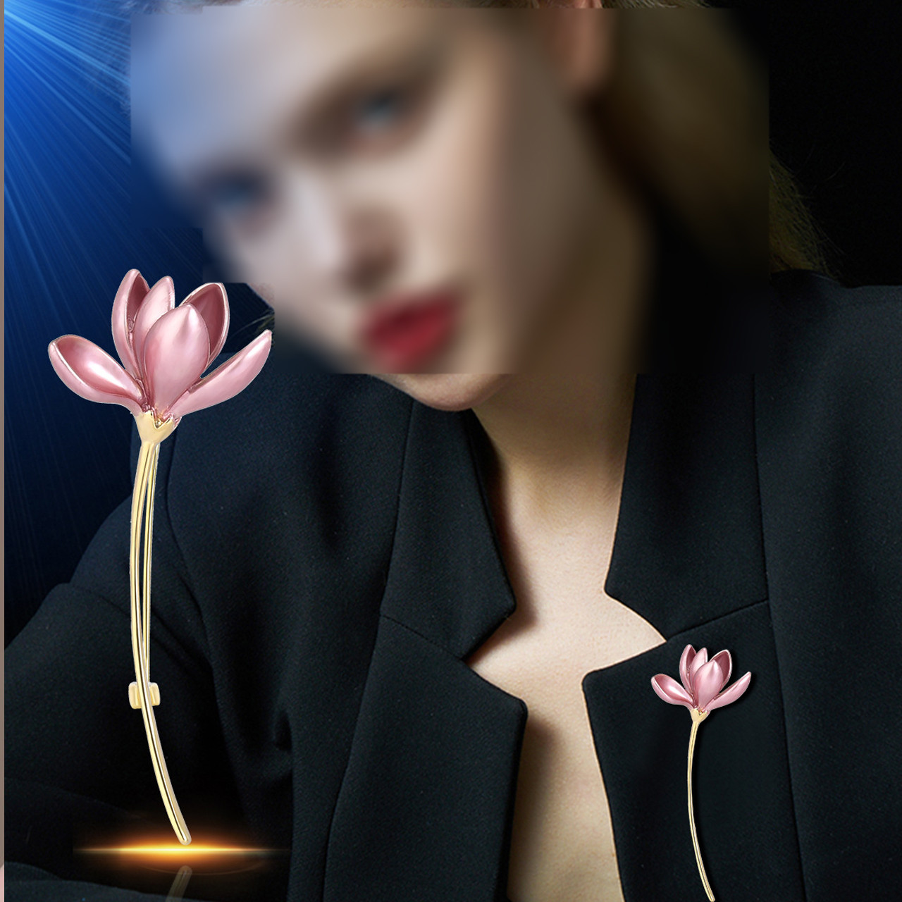 گل سینه زنانه مدل نیلوفر کد 00735 گل سینه زنانه مدل نیلوفر کد 00735