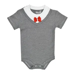 بادی آستین کوتاه نوزادی بی بی وان مدل پاپیون کد 2