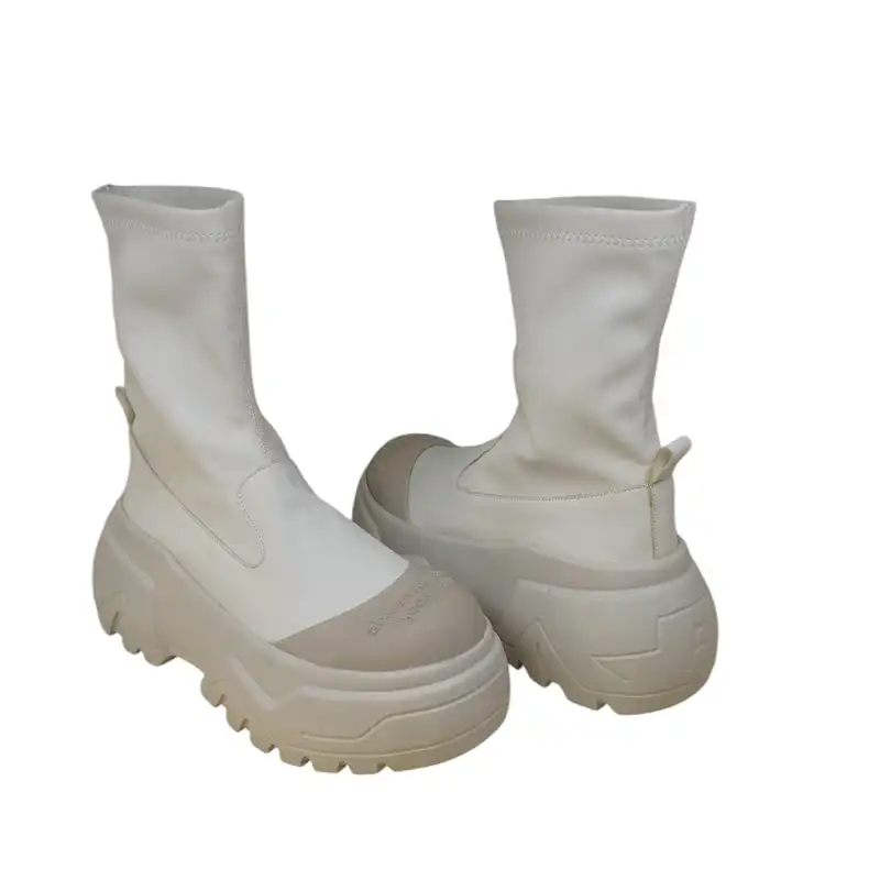 نیم بوت دخترانه مدل PN343 رنگ کرمی