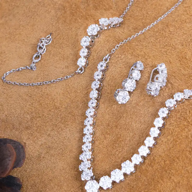 نیم ست نقره زنانه مدل GTA-645