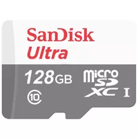  کارت حافظه microSDXC سن دیسک مدل Ultra کلاس 10 استاندارد UHS-I U1 سرعت 100MBps ظرفیت 128 گیگابایت