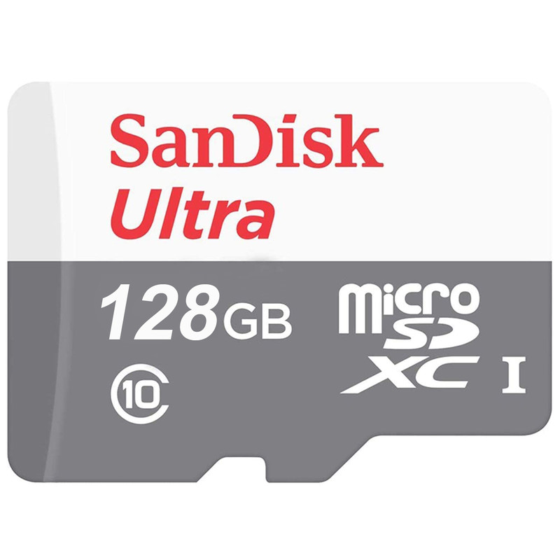  کارت حافظه microSDXC سن دیسک مدل Ultra کلاس 10 استاندارد UHS-I U1 سرعت 100MBps ظرفیت 128 گیگابایت