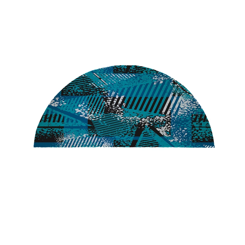 پادری مدل نیم دایره طرح آبرنگی کد 9082 سایز 90×45 سانتی متر