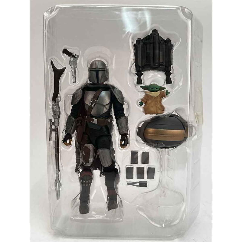 اکشن فیگور مدل مندلورین و بیبی یودا دین جارین طرح Mandalorian Baby Yoda Star Wars The Child