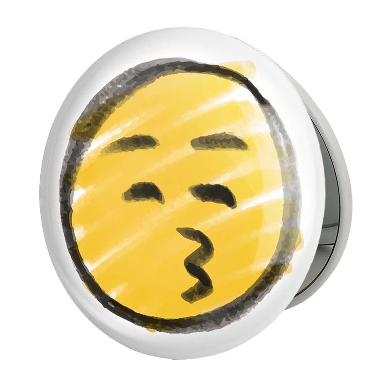 آینه جیبی خندالو طرح ایموجی Emoji مدل تاشو کد 3044 