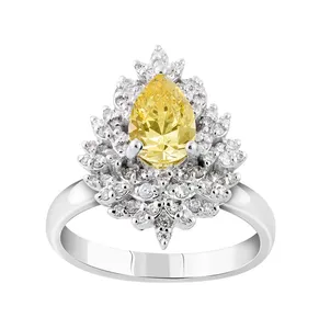 انگشتر طلا 18 عیار زنانه جواهری سروری مدل 10702