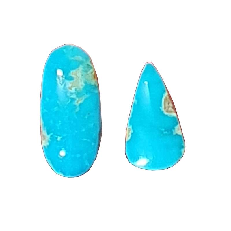 سنگ فیروزه نیشابور کد CZN5015 مجموعه 2 عددی 