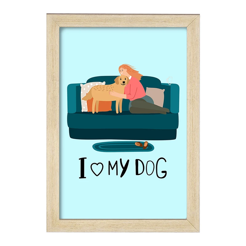 تابلو خندالو مدل حمایت از حیوانات کد 27385