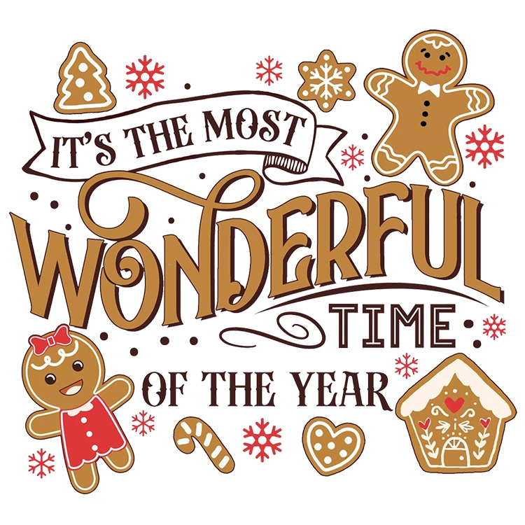 استیکر پارچه و لباس پاد آفرین مدل کریسمس کد DKST760