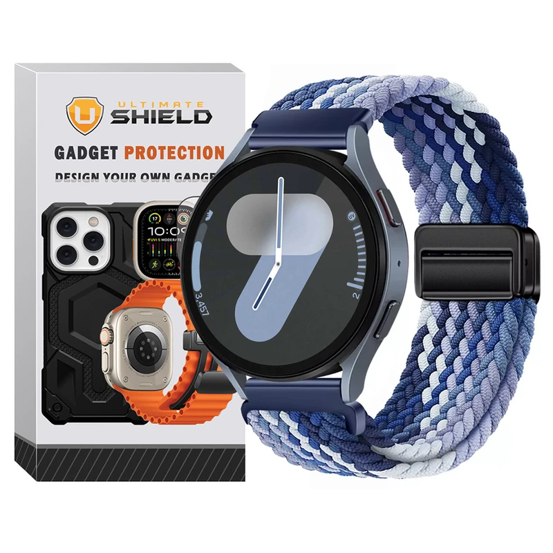 بند آلتیمیت شیلد مدل Braided Magsolo Mix مناسب برای ساعت هوشمند سامسونگ Galaxy Watch 4 40mm / 4 44mm / 5 40mm / 5 44mm / 6 40mm / 6 44mm / 7 40mm / 7 44mm