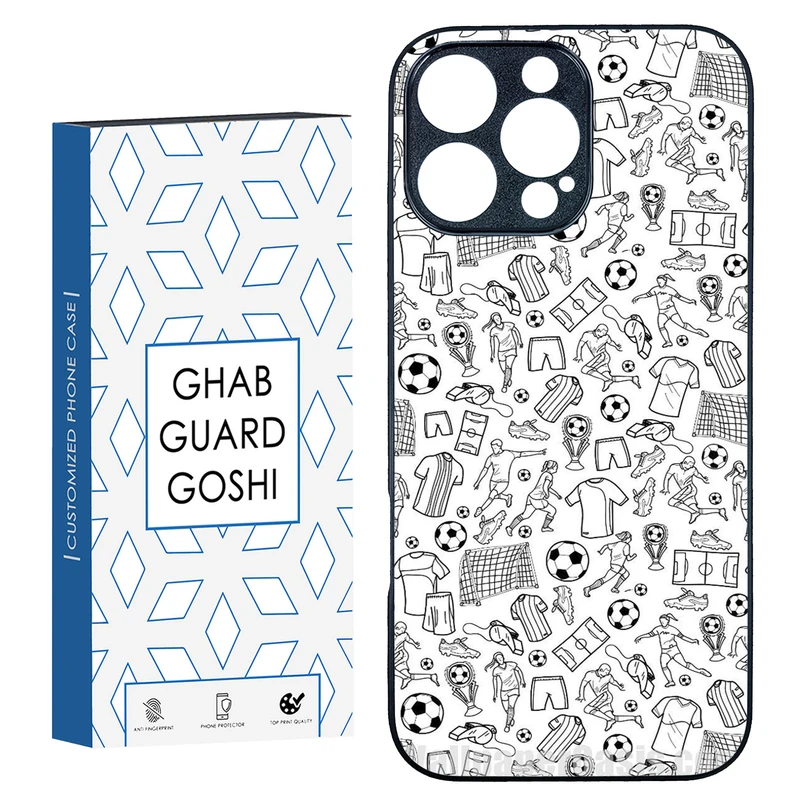 کاور قاب گارد گوشی طرح فوتبال کد TPU-118 مناسب برای گوشی موبایل اپل Iphone 16 Pro Max