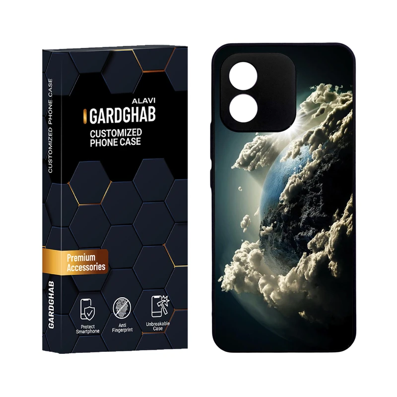 کاور گارد قاب علوی مدل دورژله کهکشان مناسب برای گوشی موبایل آنر X5 4G 2023