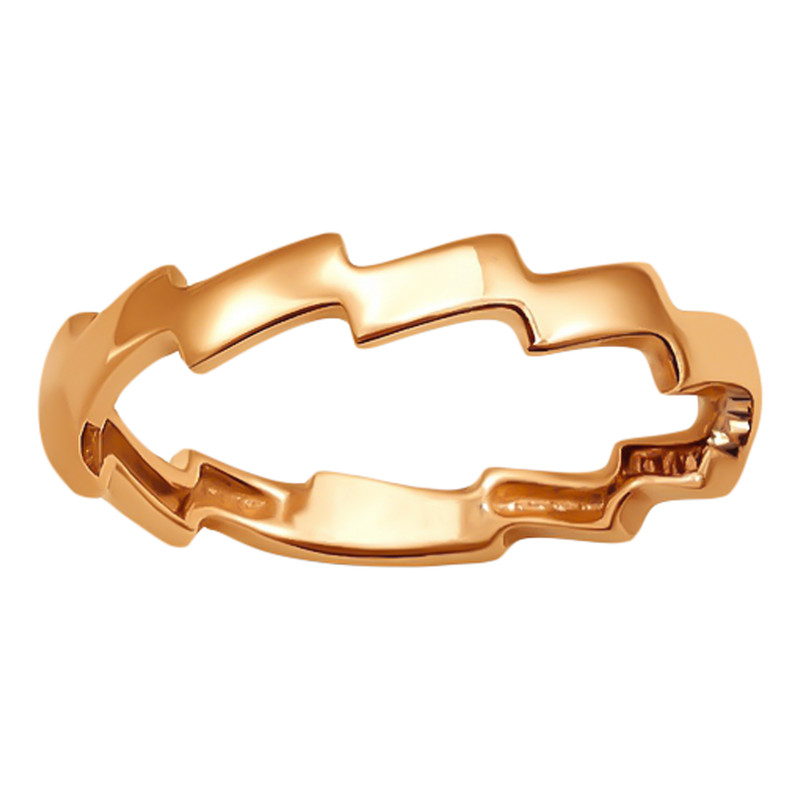 انگشتر طلا 18 عیار زنانه زرلاین مدل 2064 سایز 52