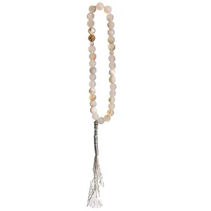 تسبیح  نقره جات لطفی مدل صدف کد SADAF33