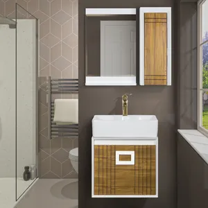 ست کابینت و روشویی الین مدل ویونا پلاس به همراه آینه و باکس