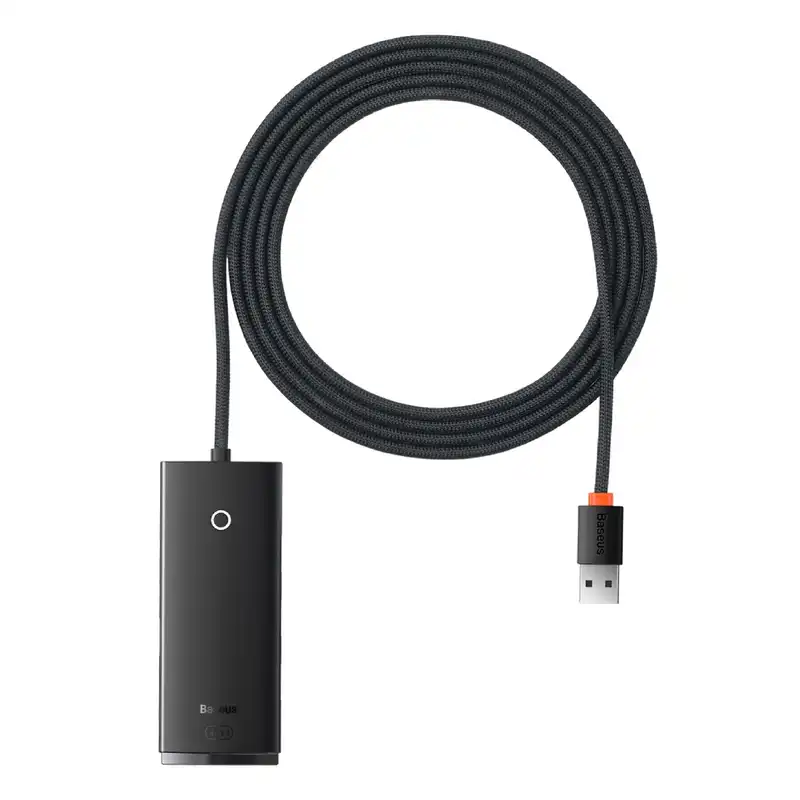 هاب 4 پورت usb3 باسئوس مدل Lite Series -WKQX030201 2M
