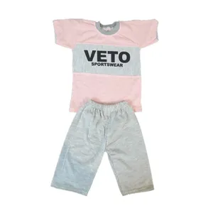ست تی شرت و شلوارک بچگانه کد 118