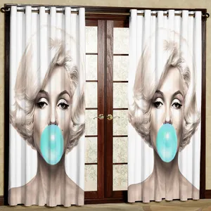 پرده بارمان دکور طرح مرلین مدل مخمل پانچی کد 4252 W سایز 140x280 سانتی متر