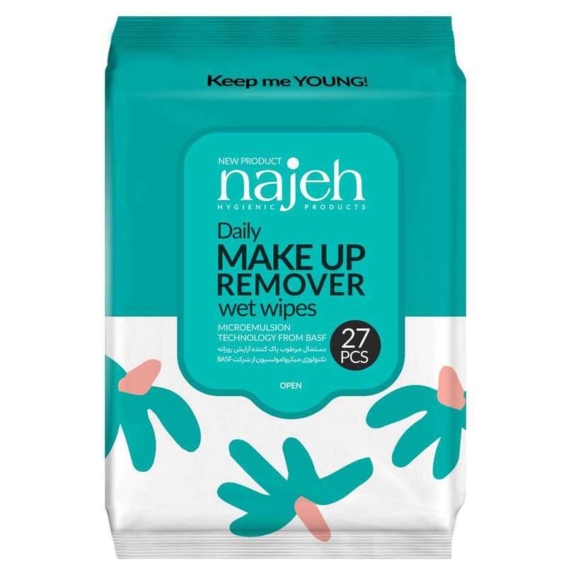 دستمال مرطوب ناژه مدل 01 بسته 27 عددی