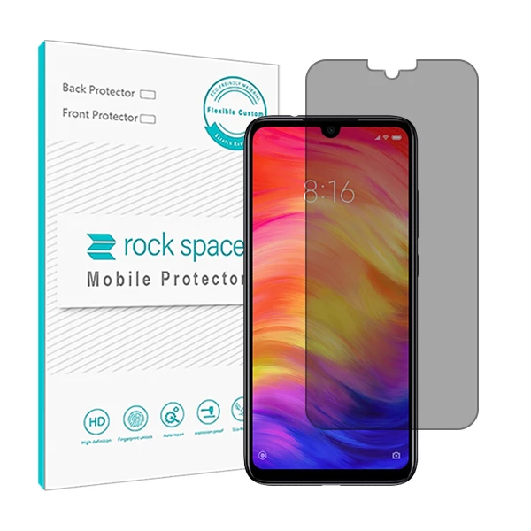 محافظ صفحه نمایش حریم شخصی راک اسپیس مدل HyPRV مناسب برای گوشی موبایل شیائومی Redmi Note 7 Pro