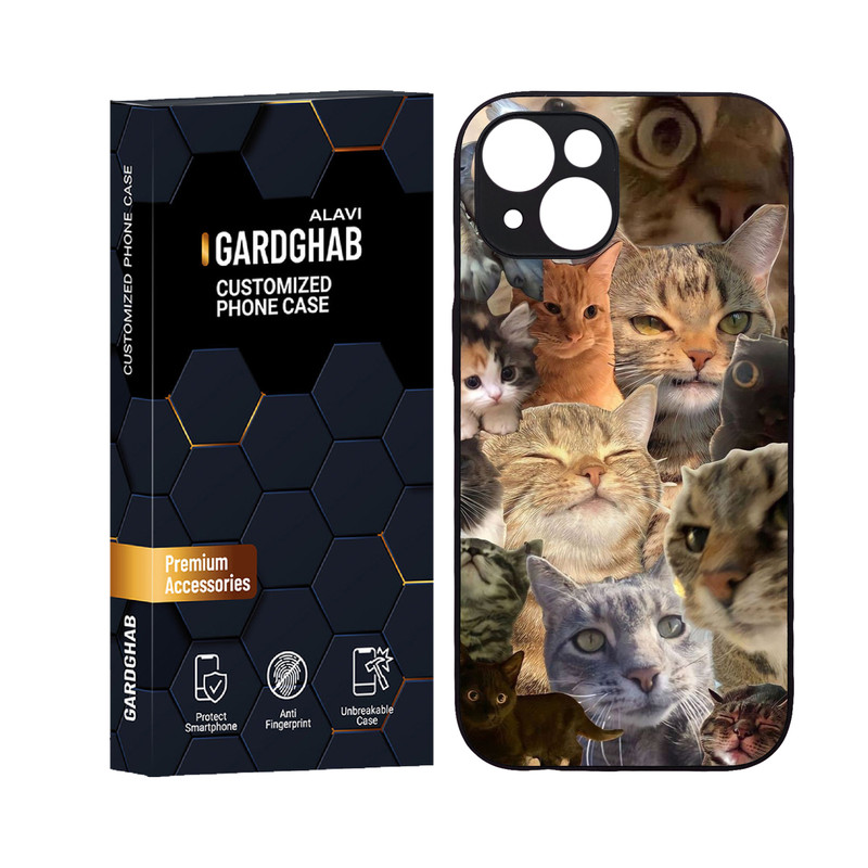 کاور گارد قاب علوی مدل دورژله ای حیوانات مناسب برای گوشی موبایل اپل iPhone 14