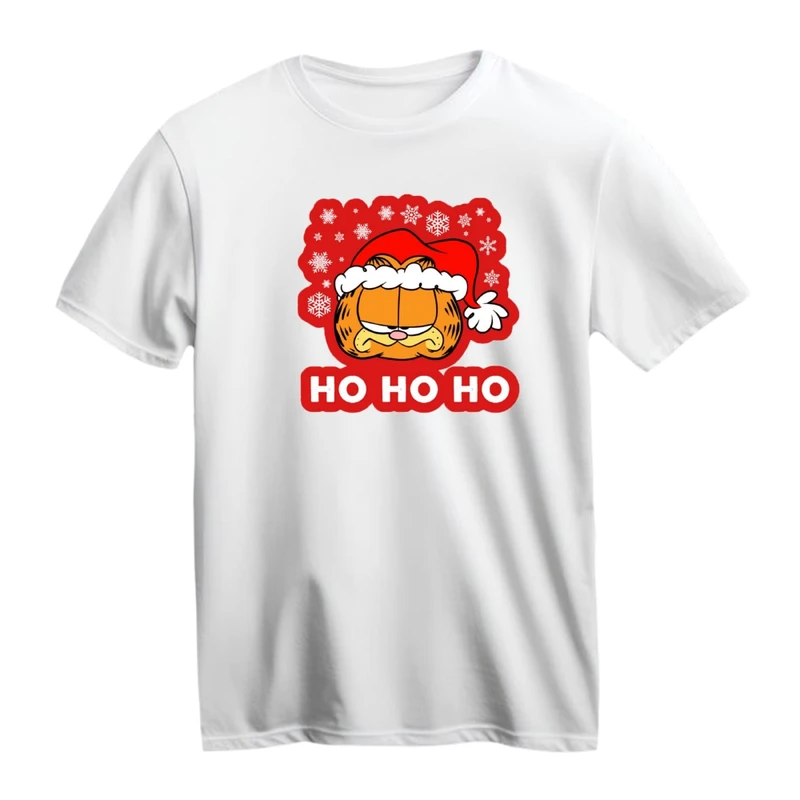 تی شرت آستین کوتاه زنانه مدل گارفیلد کریسمس