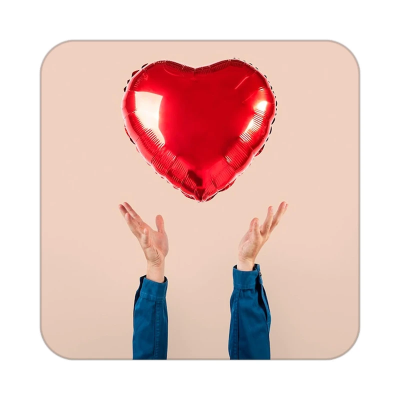 زیر لیوانی کاکتی طرح عاشقانه مدل mp40794