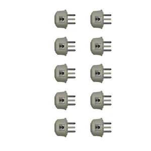 سه شاخه تلفن مدل تک سوکت کد B.K 341 بسته 10 عددی