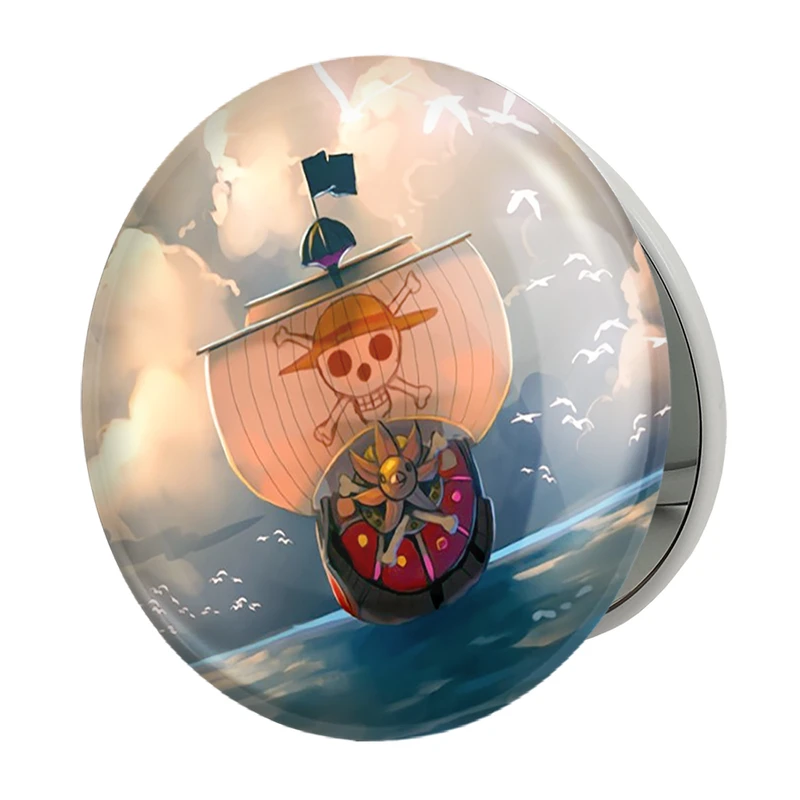 آینه جیبی خندالو طرح کشتی مری انیمه وان پیس One Piece مدل تاشو کد 11414 