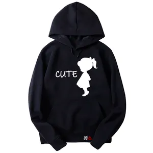 هودی دخترانه مدل  CUTE کد T14 رنگ سرمه ای