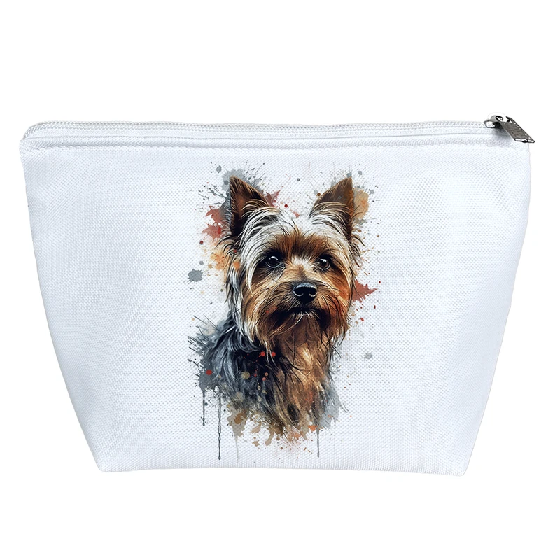 کیف لوازم آرایش دخترانه خندالو مدل سگ نژاد یورکشایر کد 2934
