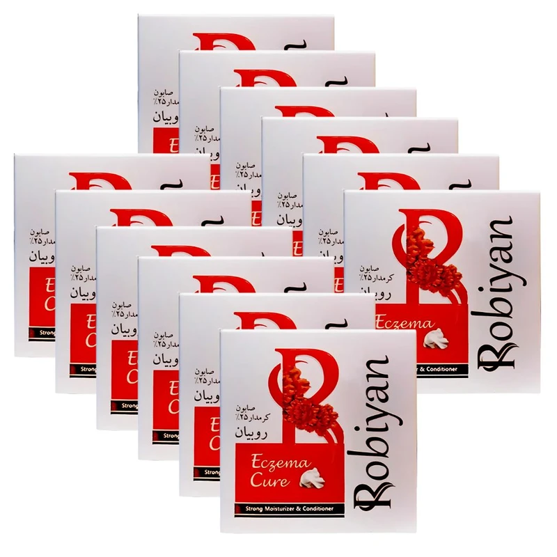 صابون شستشو روبیان مدل 25 وزن 100 گرم مجموعه 12 عددی