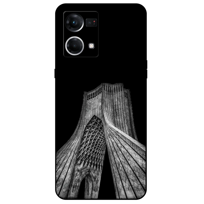 کاور مگافون طرح برج آزادی مدل 8263 مناسب برای گوشی موبایل اوپو Reno 7     