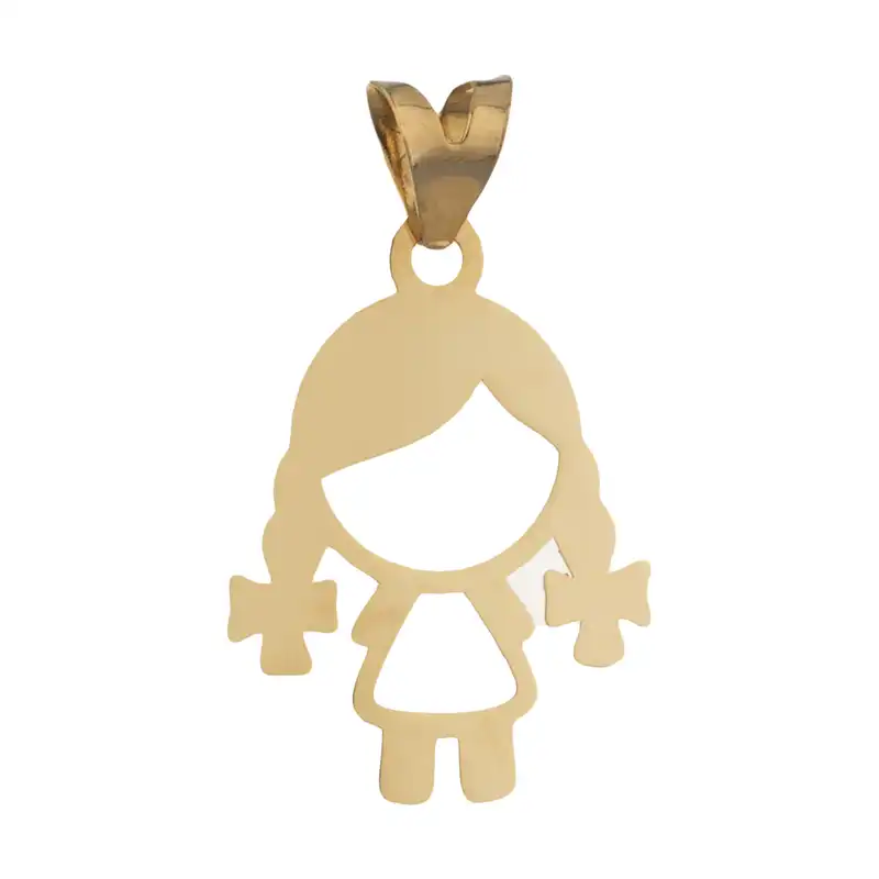 آویز گردنبند طلا 18 عیار دخترانه مایا ماهک مدل MM1140