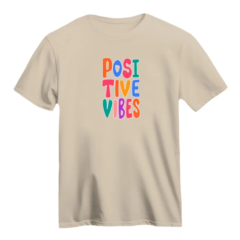 تی شرت آستین کوتاه زنانه مدل انرژی مثبت