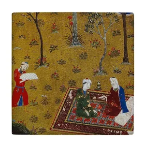 زیر لیوانی  طرح نگارگری ایرانی کد    6104482_5323