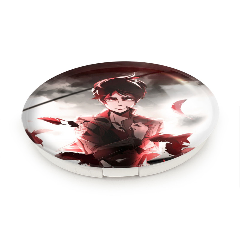 آینه جیبی خندالو طرح ارن یگر انیمه اتک آن تایتان Attack on Titan مدل تاشو کد 10972 آینه جیبی خندالو طرح ارن یگر انیمه اتک آن تایتان Attack on Titan مدل تاشو کد 10972