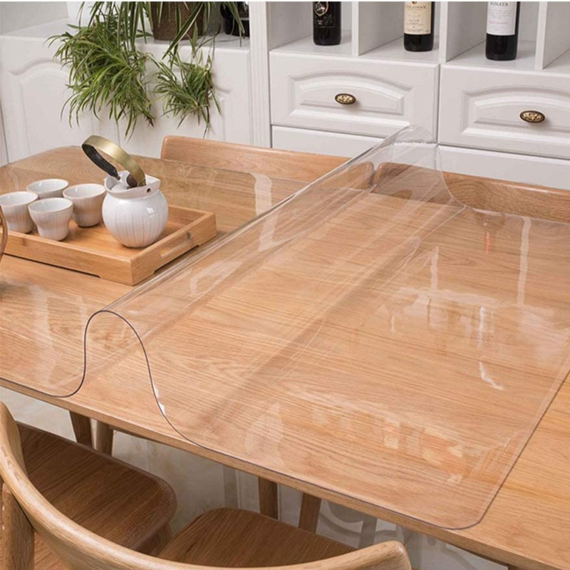 طلق رومیزی مدل کریستال ضخیم کد A90-T120 سایز 120×90 سانتی متر