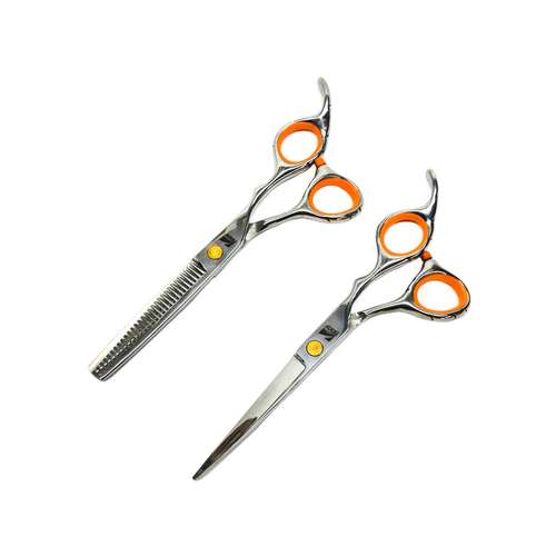  قیچی آرایشگاهی فینی مدل Hektor به همراه قیچی پیتاژ