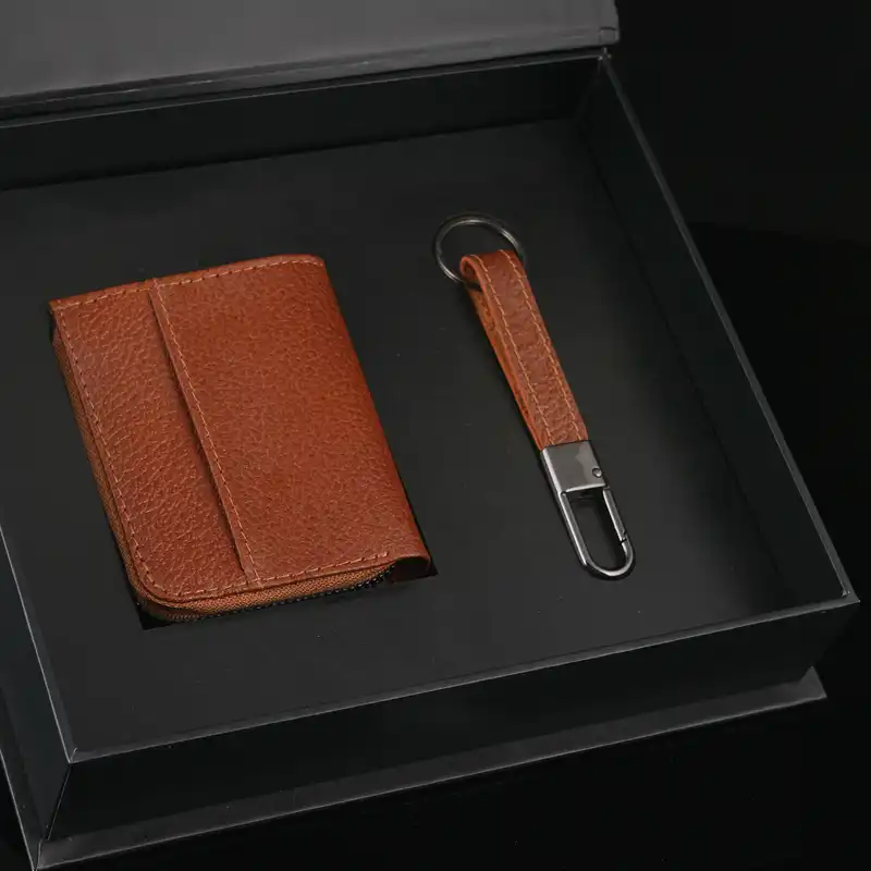 ست هدیه مردانه چرم یلسان مدل  رادین کد 3-KIA-081-BF