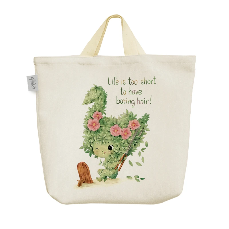 ساک خرید خندالو مدل دخترانه ی گل گلی کد H1789