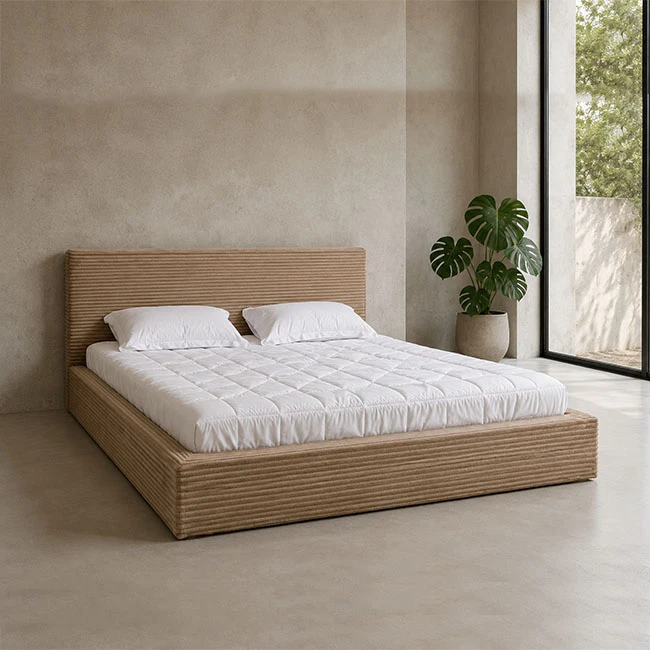 تخت‌خواب فلز دو نفره مدل تمام فوم سایز 160 * 200 سانتی‌متر