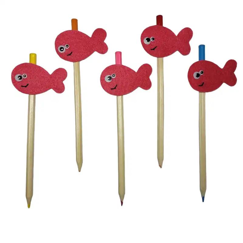 سرمدادی مدل حروف الفبا طرح ماهی بسته 5 عددی