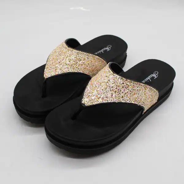 دمپایی لاانگشتی زنانه نیکتا مدل 022-15 شنی کد 1284-CR