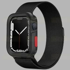 Sprig Milanese Amizze model For Apple Watch Series 7/8/9 size 45mm with cover